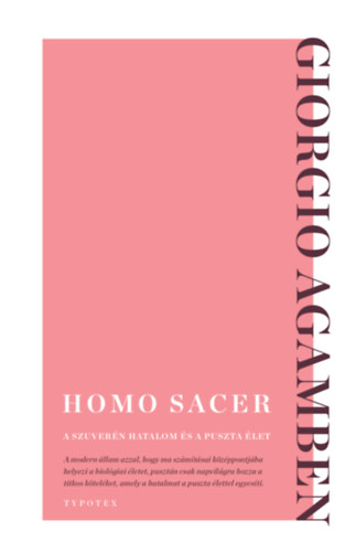 Kniha Homo sacer Giorgio Agamben