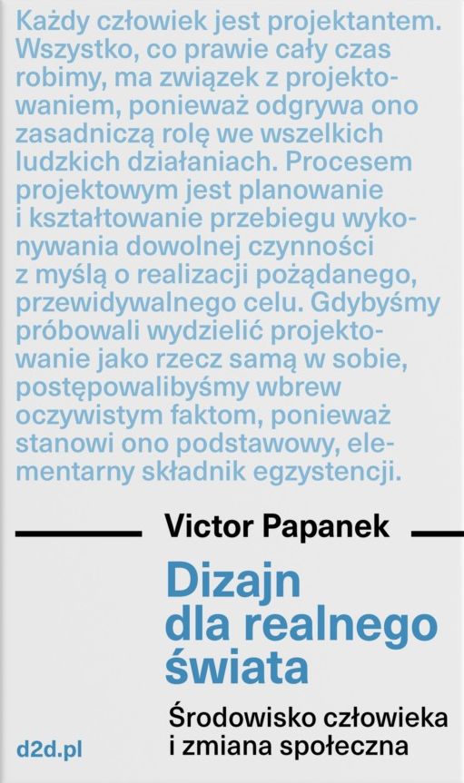 Książka Dizajn dla realnego świata Papanek Victor