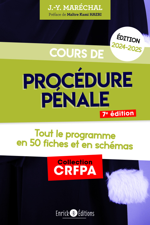 Книга Cours de procédure pénale 2024-2025 Maréchal