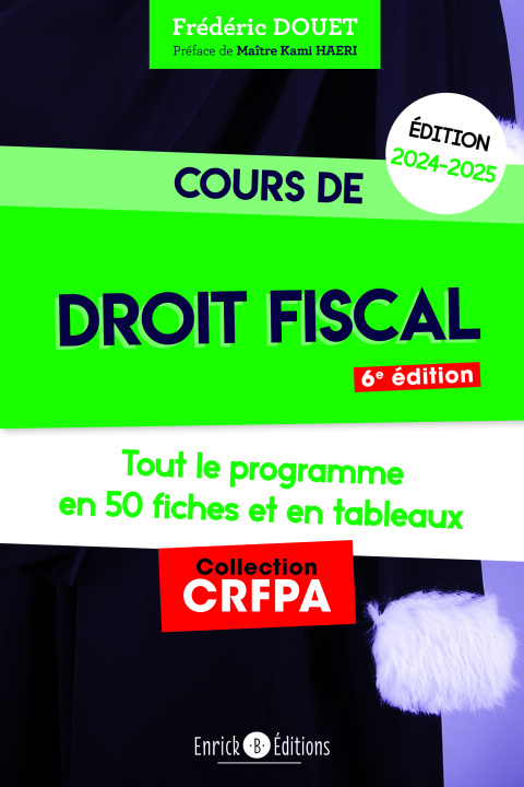Kniha Cours de droit fiscal 2024-2025 Douet