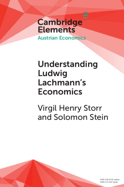 Könyv Understanding Ludwig Lachmann's Economics Solomon M. Stein