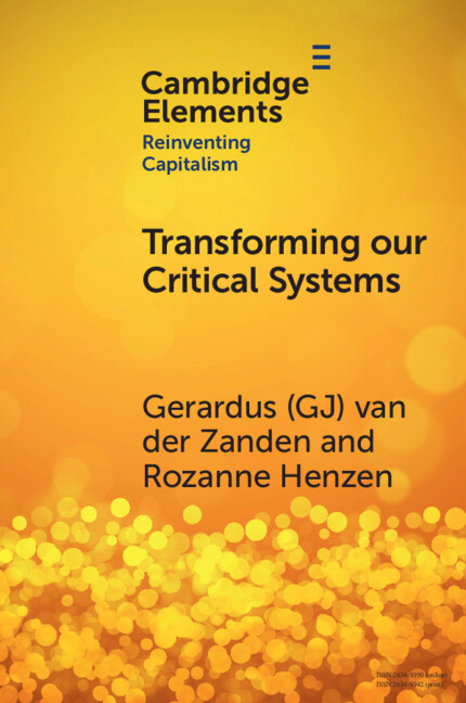 Kniha Transforming our Critical Systems Gerardus van der Zanden