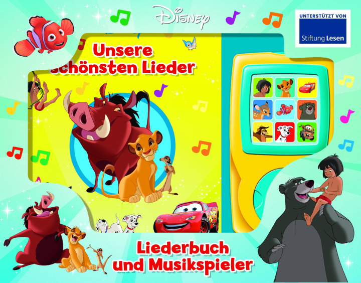 Παιχνίδι/Επιτραπέζιο παιχνίδι Disney - Unsere schönsten Lieder - Liederbuch und Musikspieler mit 16 beliebten Kinderliedern 