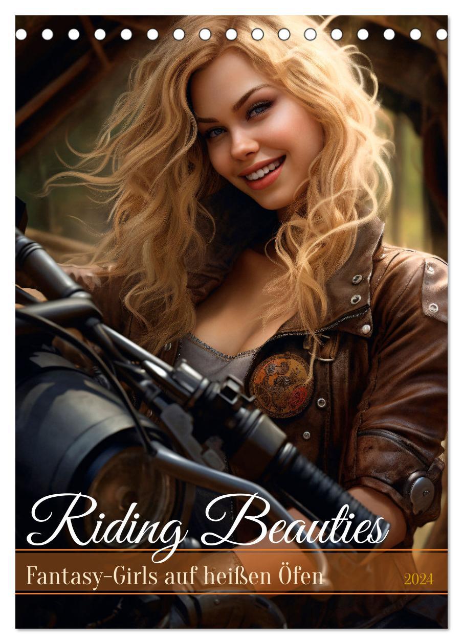 Календар/тефтер Riding Beauties (Tischkalender 2024 DIN A5 hoch), CALVENDO Monatskalender 