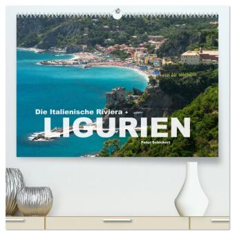 Kalendář/Diář Die Italienische Riviera - Ligurien (hochwertiger Premium Wandkalender 2024 DIN A2 quer), Kunstdruck in Hochglanz 