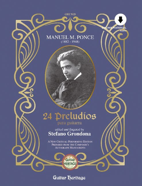 Könyv 24 Preludios para guitarra Stefano Grondona