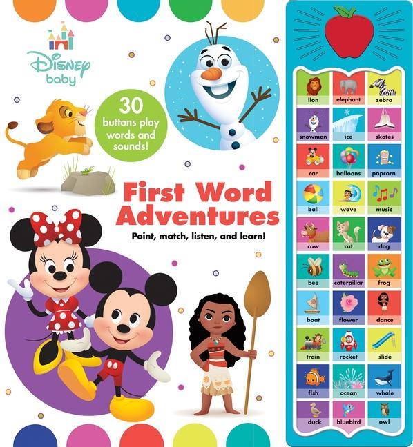 Książka Disney Baby: First Word Adventures Sound Book Pi Kids