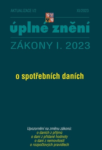 Kniha Aktualizace 2023 I/2 - o spotřebních daních 