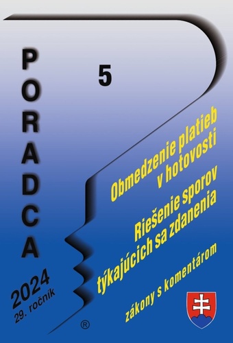 Könyv Poradca 5/2024 – Obmedzenie platieb v hotovosti 