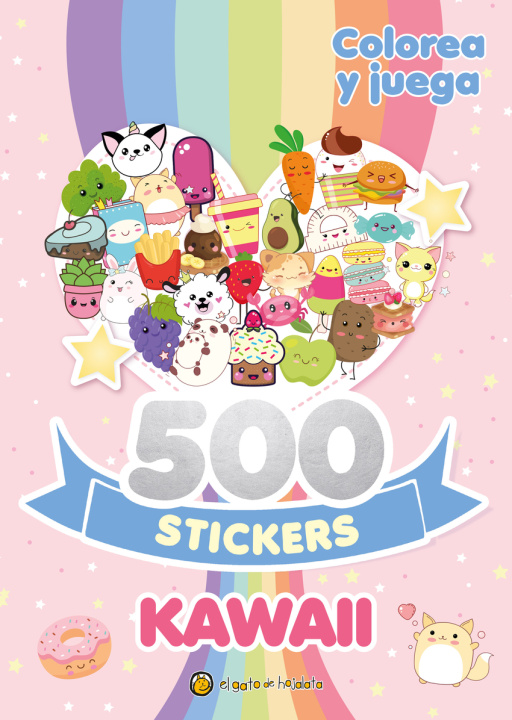 Kniha 500 Stickers Kawaii 