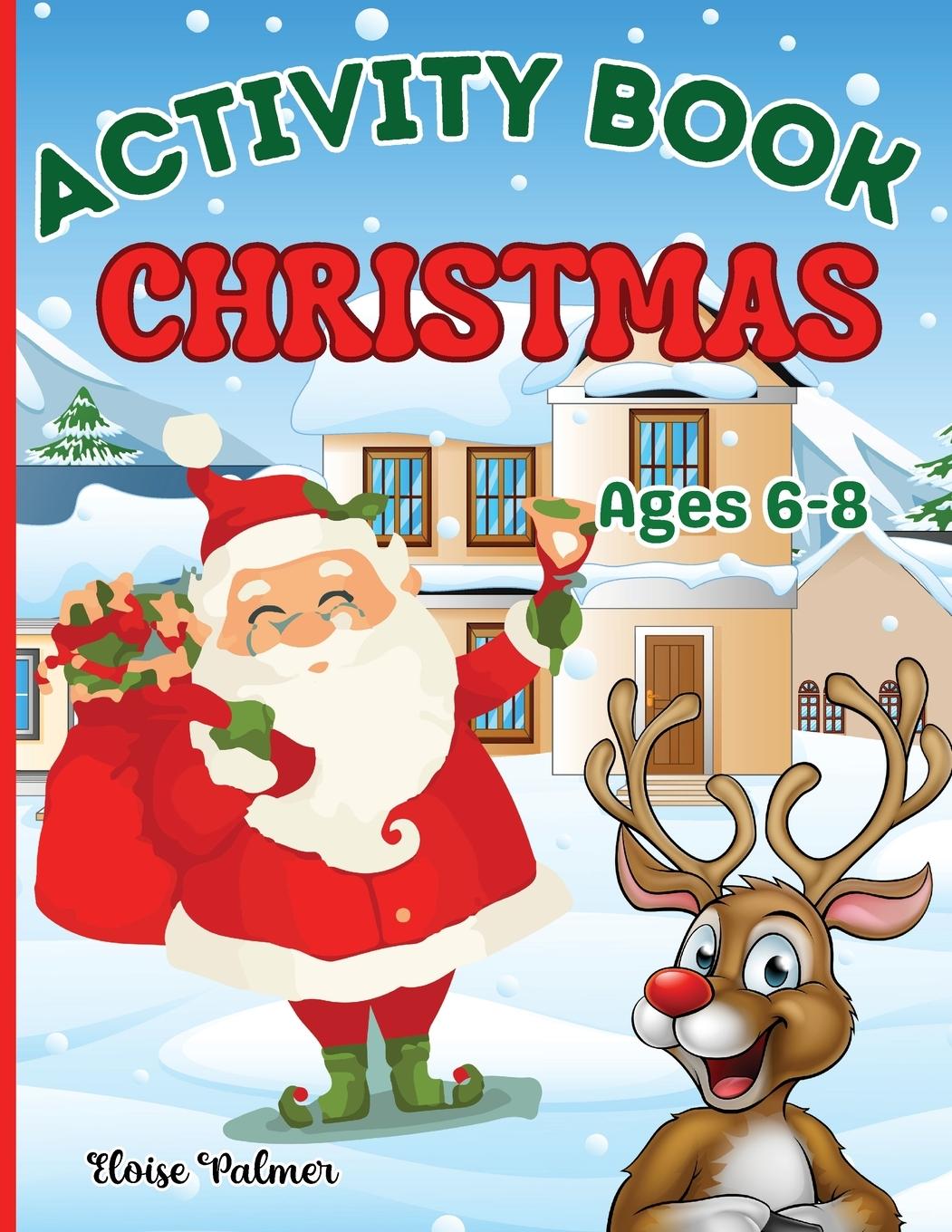 Libro Christmas Activity Book for Kids Ages 6-8 Estelle Designs