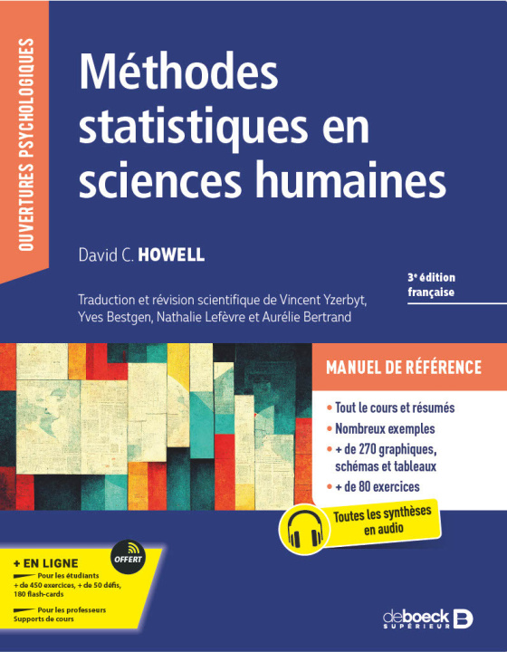 Knjiga Méthodes statistiques en sciences humaines Howell