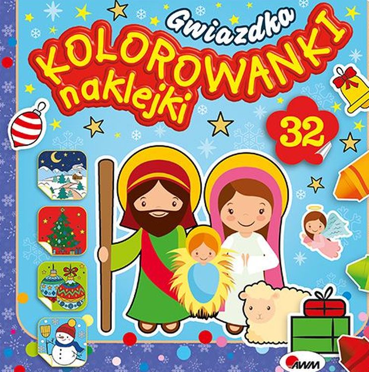 Knjiga Gwiazdka. Kolorowanki naklejki Opracowanie zbiorowe
