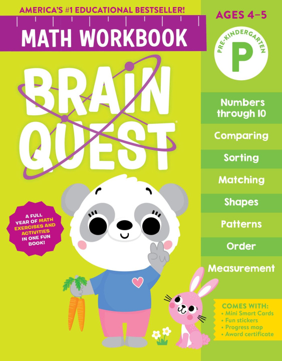 Kniha BRAIN QUEST MATH WORKBK PRE K WORKMAN