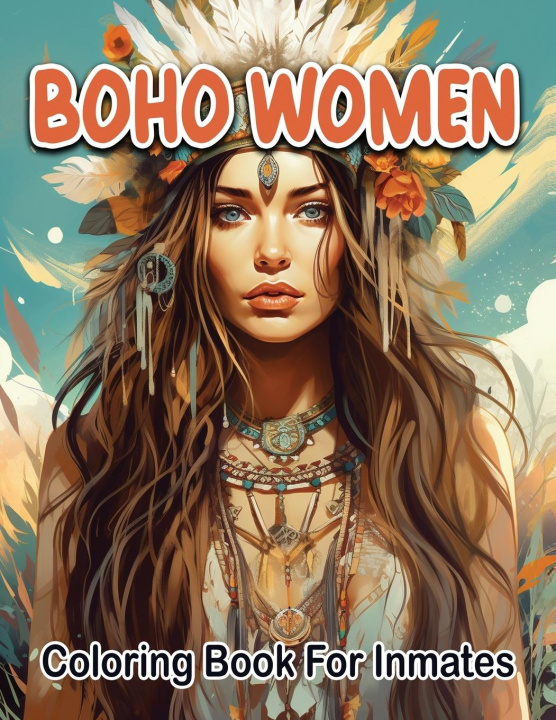 Βιβλίο Boho woman coloring book for inmates 