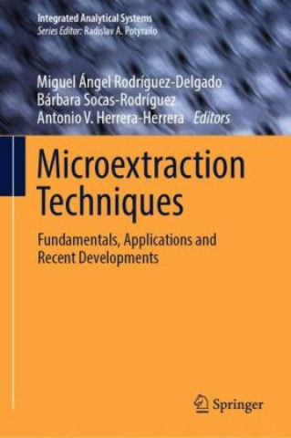 Knjiga Microextraction Techniques Miguel Ángel Rodríguez Delgado