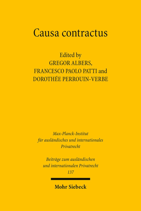 Buch Causa contractus Francesco Paolo Patti