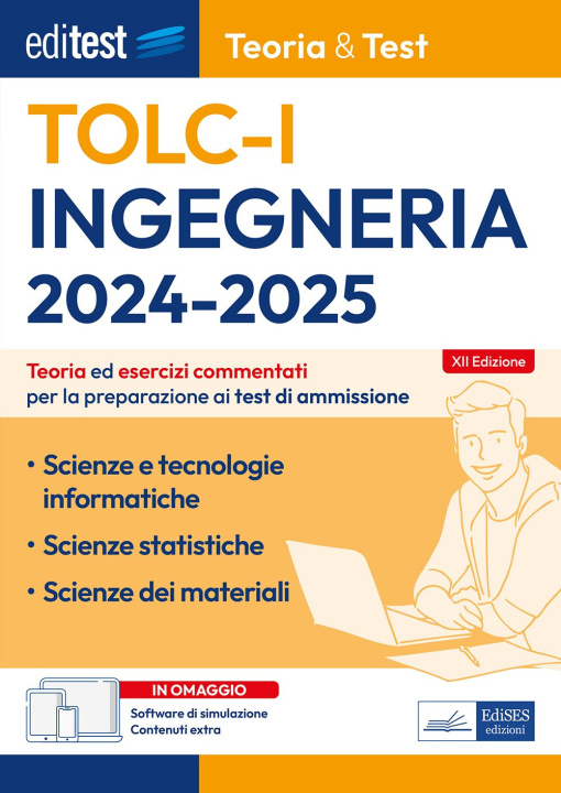 Βιβλίο EdiTEST TOLC . Ingegneria. Teoria ed esercizi commentati per la preparazione ai test di ammissione 