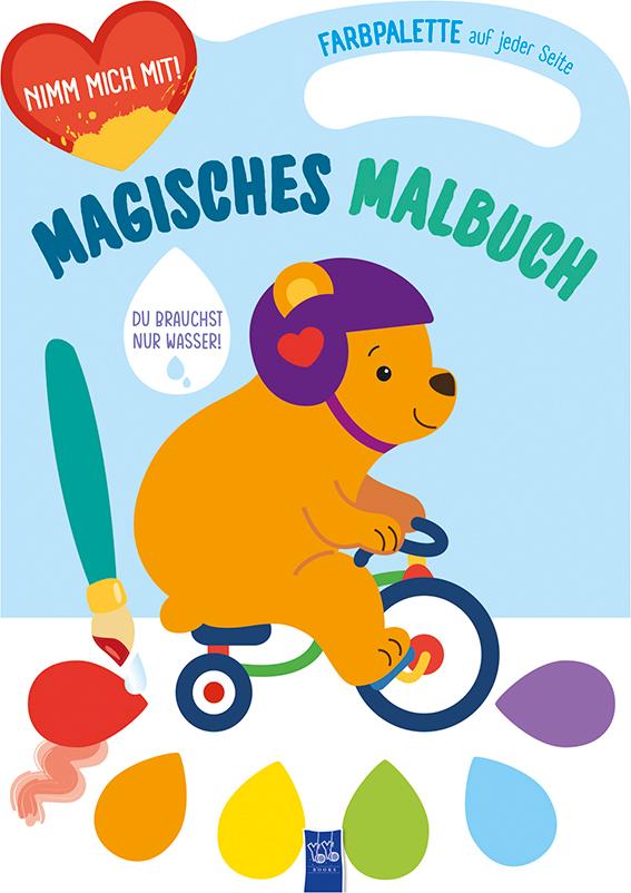 Knjiga Magisches Malbuch - Cover blau (Bär) 