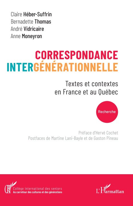 Knjiga Correspondance intergénérationnelle Vidricaire