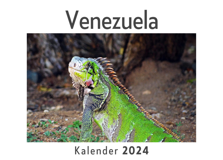 Calendar / Agendă Venezuela (Wandkalender 2024, Kalender DIN A4 quer, Monatskalender im Querformat mit Kalendarium, Das perfekte Geschenk) 