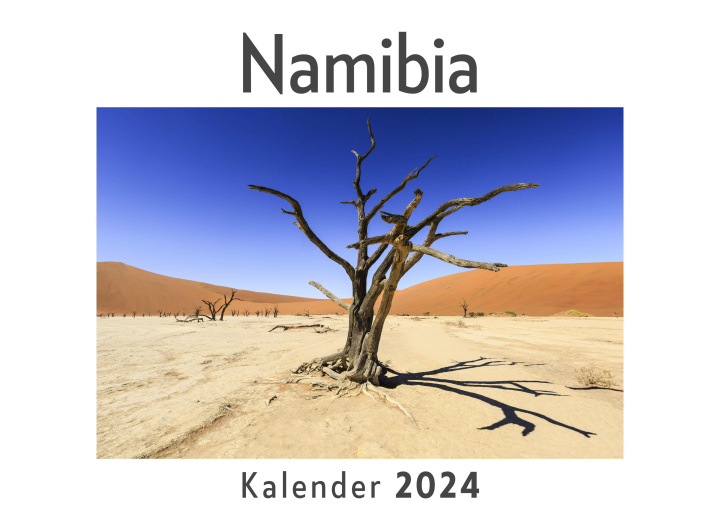 Naptár/Határidőnapló Namibia (Wandkalender 2024, Kalender DIN A4 quer, Monatskalender im Querformat mit Kalendarium, Das perfekte Geschenk) 