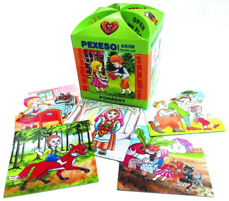 Game/Toy Pohádky - Pexeso v ozdobné maxi krabičce 