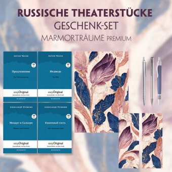 Kniha Russische Theaterstücke Geschenkset - 4 Bücher (mit Audio-Online) + Marmorträume Schreibset Premium, m. 4 Beilage, m. 4 Buch Anton Pawlowitsch Tschechow