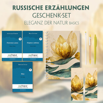 Kniha Russische Erzählungen Geschenkset - 3 Bücher (mit Audio-Online) + Eleganz der Natur Schreibset Basics, m. 3 Beilage, m. 3 Buch Nikolai Wassiljewitsch Gogol