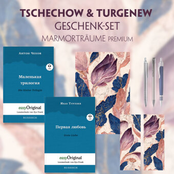 Kniha Tschechow & Turgenew Geschenkset - 2 Bücher (Hardcover mit Audio-Online) + Marmorträume Schreibset Premium, m. 2 Beilage, m. 2 Buch Anton Pawlowitsch Tschechow