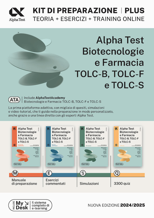 Carte Alpha Test plus. Biotecnologie e farmacia TOLC-B, TOLC-F e TOLC-S. Kit di preparazione plus. Ediz. MyDesk Stefano Bertocchi