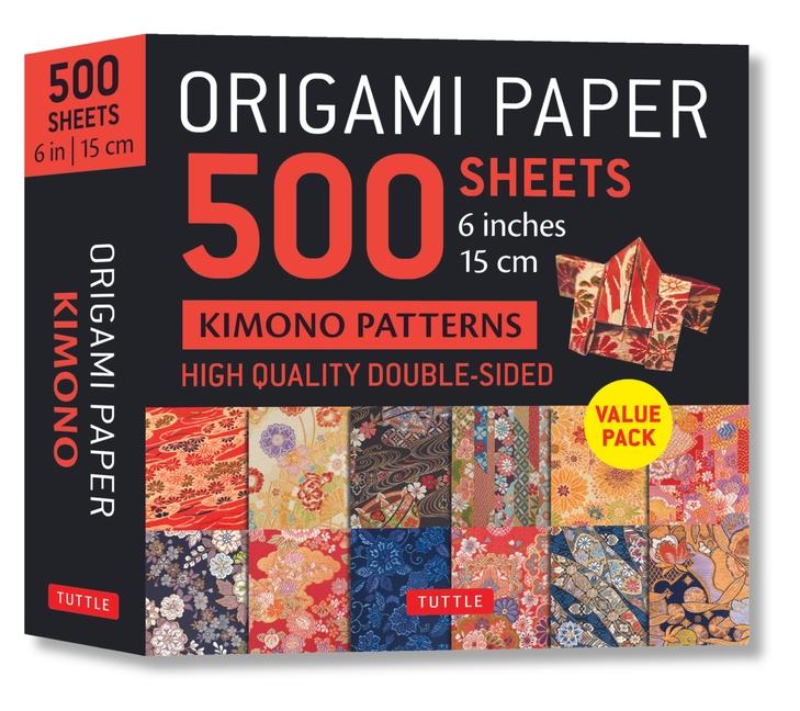 Kalendar/Rokovnik Origami Paper 500 sheets Kimono Flowers 6" (15 cm) 