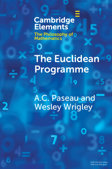 Book The Euclidean Programme Wesley Wrigley
