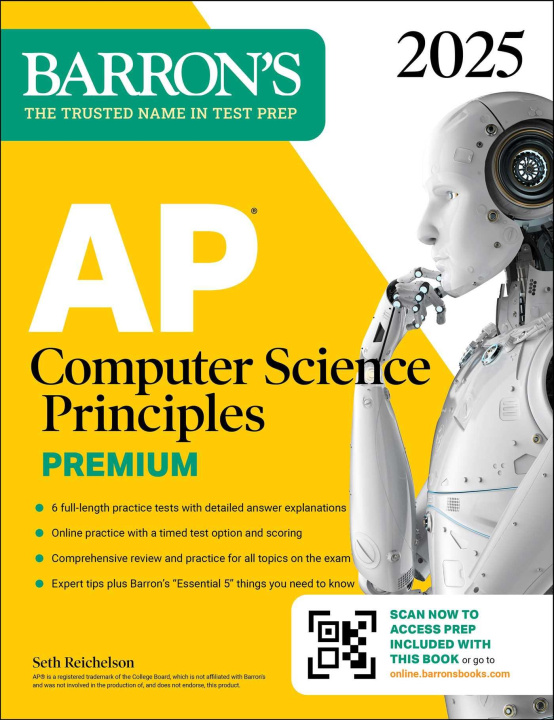 Kniha AP Computer Science Principles Premium, 2025: 6 Practice Tests + Comprehensive Review + Online Practice 