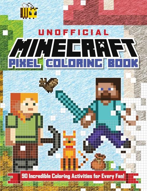 Könyv The Unofficial Minecraft Pixel Coloring Book 