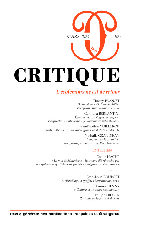 Knjiga Critique 922 