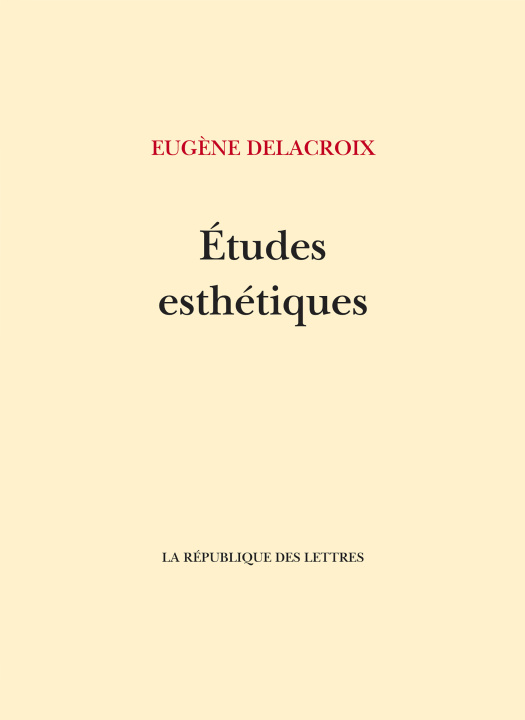 Książka Études esthétiques Eugène Delacroix