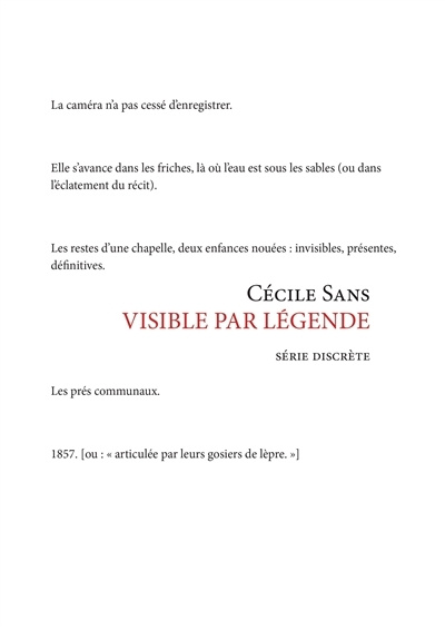 Βιβλίο Visible par légende Sans