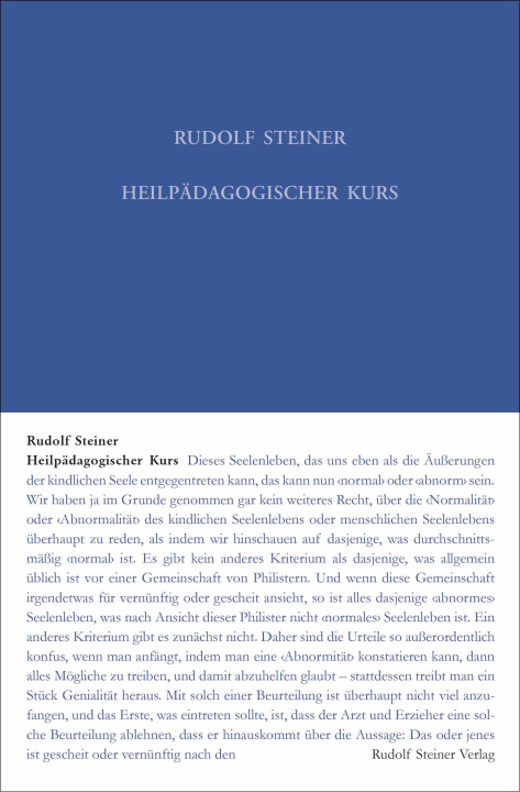 Buch Heilpädagogischer Kurs 