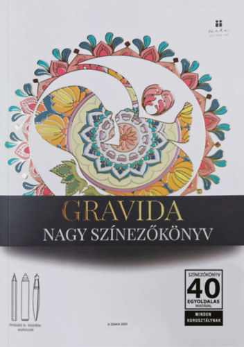 Livre Gravida - Nagy színezőkönyv Képes-Kocziszki Zsanett