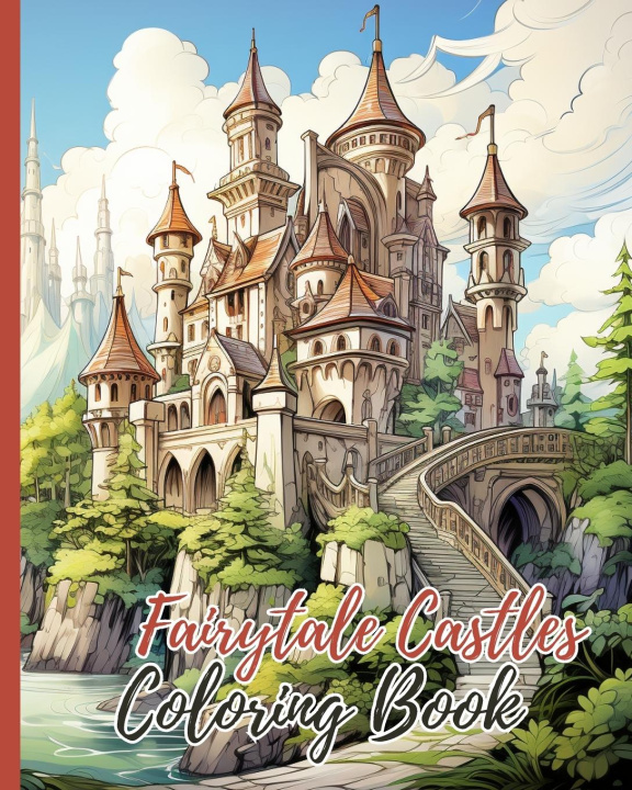 Книга Fairytale Castles Coloring Book 