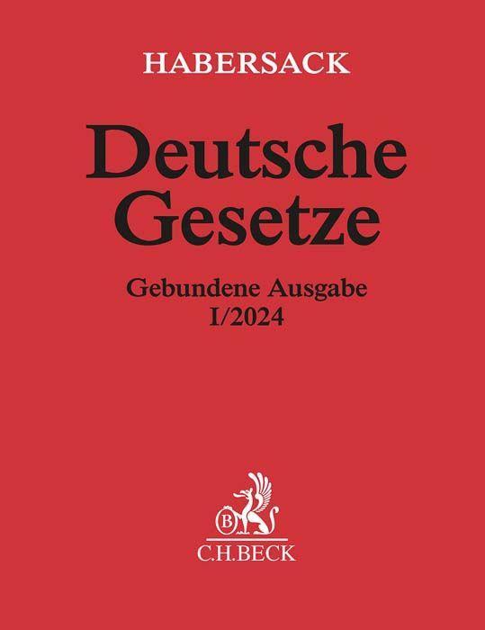 Книга Deutsche Gesetze Gebundene Ausgabe I/2024 Heinrich Schönfelder