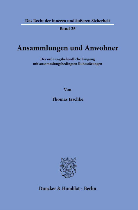 Könyv Ansammlungen und Anwohner. 