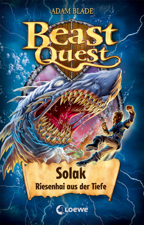 Kniha Beast Quest (Band 67) - Solak, Riesenhai aus der Tiefe Loewe Kinderbücher