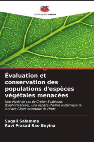Kniha Évaluation et conservation des populations d'esp?ces végétales menacées Ravi Prasad Rao Boyina