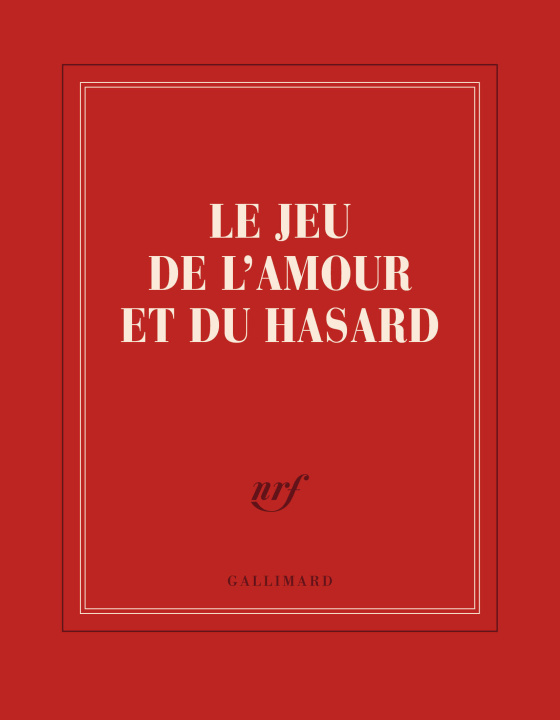 Kniha CARNET CARRE LE JEU DE L'AMOUR ET DU HASARD (PAPETERIE) COLLECTIFS GALLIMARD