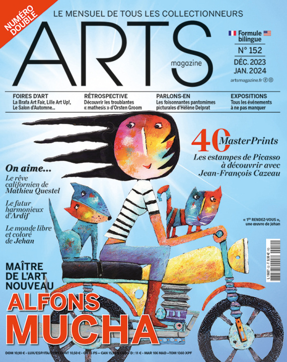Carte Arts Magazine n°152 : Alfons Mucha, maître de l'art nouveau 