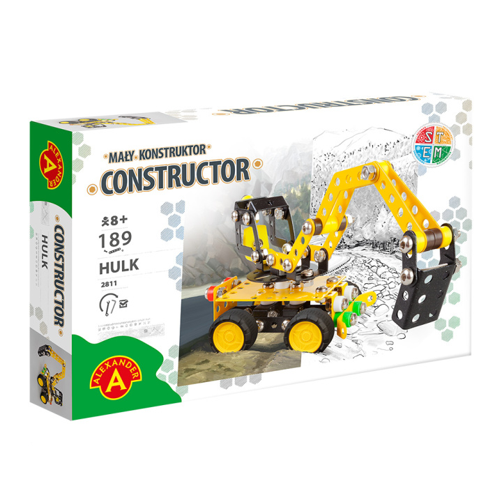 Kniha Mały konstruktor Hulk 189 elementów 
