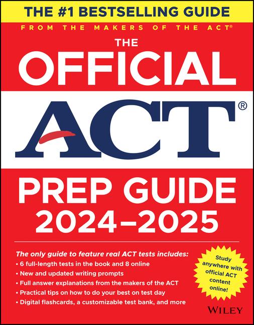 Book The Official ACT Prep Guide 2024-2025, (Book + Online Course) 