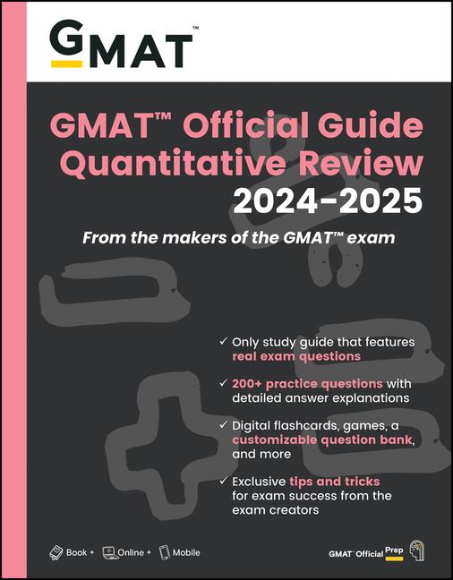 Carte GMAT Official Guide Quantitative Review 2024-2025: Book + Online Question Bank 